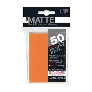 Card sleeve Ultra‑Pro 84184 — orange, 66×91 mm, pack of 50