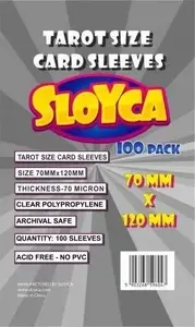 Card sleeves Baldar Tarot 70×120 mm (100 pcs) — clear protective sleeves for tarot and oversized cards