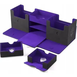 Cardboard storage box Gamegenic The Academic 266+ XL — Black/Purple