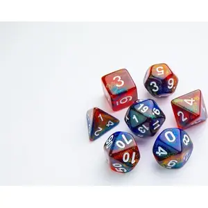 RPG Dice Set Gamegenic Galaxy Series Mars — polyhedral tabletop gaming dice