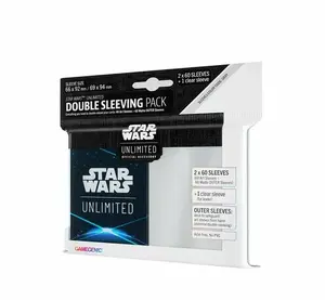 Deck sleeves Gamegenic Asmodee Star Wars: Unlimited Art Sleeves Double Sleeving Pack — Space Blue, 121 pcs