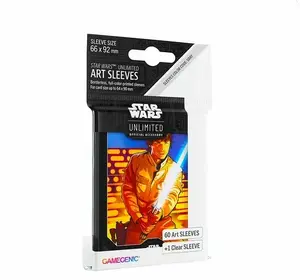 Deck sleeve Gamegenic Star Wars: Unlimited Art Sleeves — Luke Skywalker, multicolour, 61 pcs