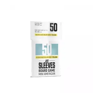 Board game card sleeves Gamegenic Just Sleeves 44 x 67 mm clear, pack of 50
