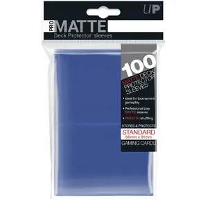 Card Sleeves Ultra‑Pro Deck Protector Pro‑Matte Non‑Glare Blue — 100 pack, standard size