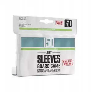 Board game card sleeves Gamegenic Just Sleeves 59 x 91 mm, pack of 150, clear