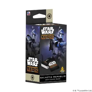 Kāršu komplekts Atomic Mass Games Star Wars: Legion — Galactic Republic, papildinājums galda spēlei