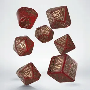 Q-Workshop Q-Workshop Kości RPG: Krasnoludzkie - Klejnoty dice set