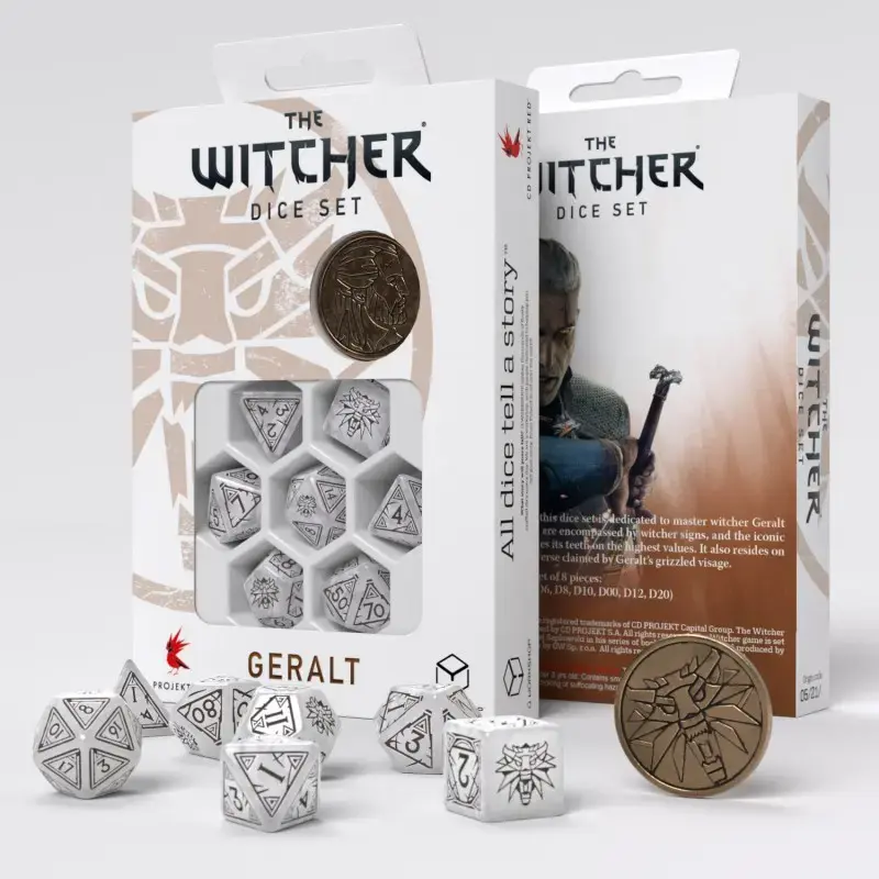 Q-Workshop The Witcher Geralt — The White Wolf kauliņu komplekts Photo 2