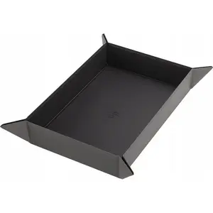 Magnetic Dice Tray Rectangular by Gamegenic — Black/Gray