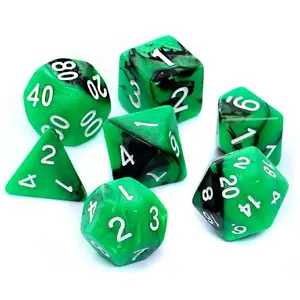 Dice set Rebel REBEL RPG two-color green-black (model 106476)