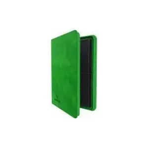 Card album Gamegenic Zip-Up Album 8-Pocket — Green, 8-pocket pages for trading cards