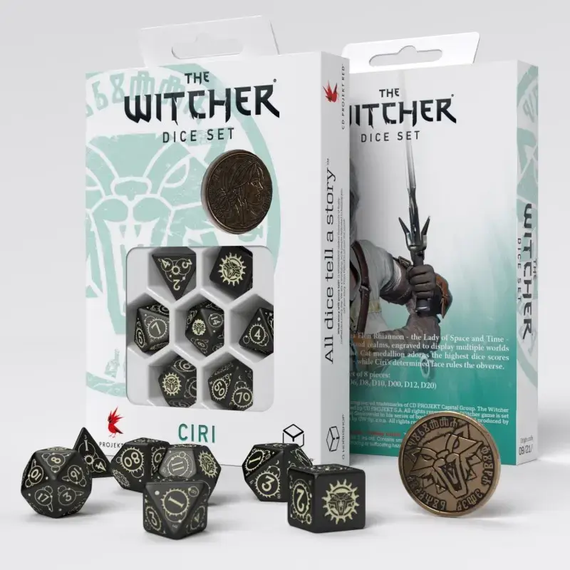 Q-Workshop The Witcher Ciri - The Zireael dice set Photo 2