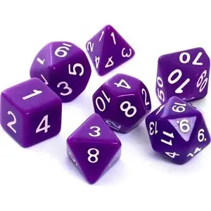 Dice set Rebel RPG matte purple — Rebel model 106193, tabletop gaming dice