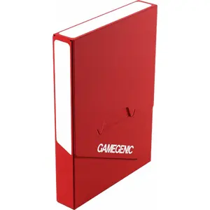 Футляр для карт Gamegenic Cube Pocket 15+ — компактный красный бокс для хранения до 15 карт в файлах