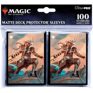 Протекторы для карт Ultra‑Pro Matte Deck Protector 100 шт — Annie Flash, The Veteran (Outlaws of Thunder Junction)