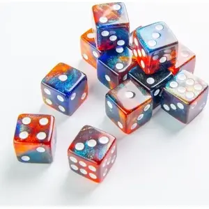 Набор кубиков D6 Gamegenic Galaxy Series 16 мм — Mars — Gamegenic
