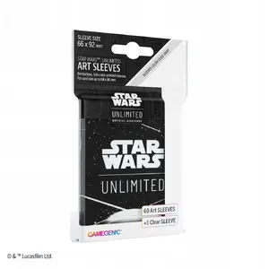 Card sleeves Ultra-Pro Gamegenic Star Wars Unlimited Art Sleeves – white card back, standard trading card protection