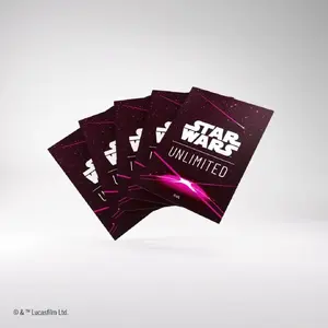 Card Sleeves Ultra-Pro for Gamegenic Star Wars Unlimited — Art Sleeves, Card Back Magenta