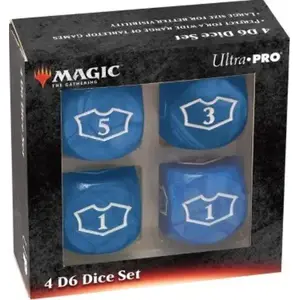 Dice set Ultra‑Pro Magic the Gathering Blue Mana 22 mm deluxe loyalty dice