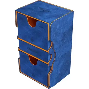 Kāršu futlāris Gamegenic Stronghold 200+ XL Convertible zils/oranžs — Exclusive Line
