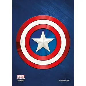 Card Sleeves Gamegenic MARVEL Art Sleeves 66 x 91 mm Captain America pack 50+1