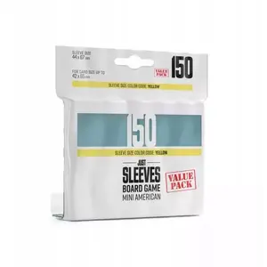 Sleeves Gamegenic Just Sleeves for Board Games 44 x 67 mm — 150 pcs, Clear