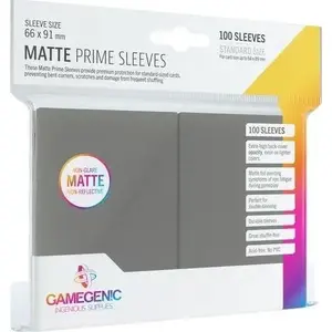 Card Sleeves Rebel Matte Prime CCG 66×91 mm Grey