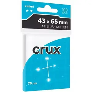 Card Sleeves No name Crux Medium 43×65 mm, pack of 100 – clear protective sleeves