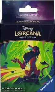 Card sleeve Ravensburger Disney Lorcana TCG Azurite Sea - Scar, multicolour, 120×170 mm, pack depth 20 mm