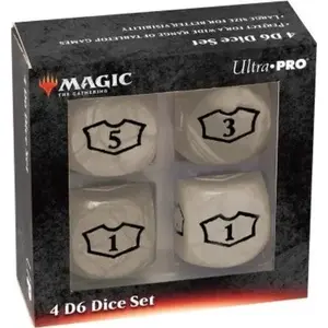 Dice set Ultra‑Pro Magic: The Gathering White Mana 22 mm Deluxe Loyalty dice