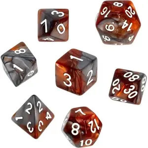 Role‑playing Dice Set Rebel REBEL RPG – Two‑tone brown and gray