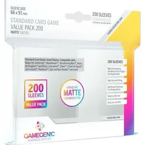 Card Sleeves Gamegenic Matte Value Sleeving Pack 66×91 mm 200 pcs