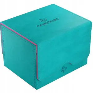 Deck box Gamegenic Sidekick 100+ XL Convertible — teal/pink, fits 100+ sleeved cards