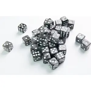 Набор кубиков Gamegenic Galaxy Series D6 12 мм – Moon (шестигранные кубики 12 мм)