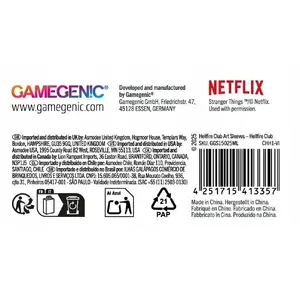Card Sleeves Gamegenic Stranger Things Premium Art Sleeves — Hellfire Club design
