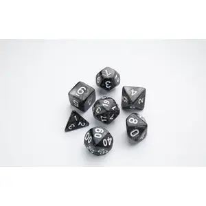 RPG Dice Set Gamegenic Galaxy Series Moon — polyhedral tabletop dice for role-playing games