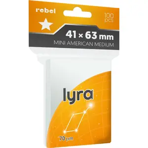 Card Sleeves Rebel Lyra Mini American Medium 41×63 mm — pack of 100