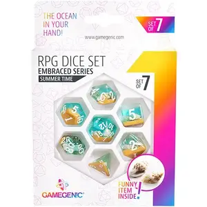 Набор игровых костей RPG Gamegenic Embraced Series Summer Time — кости для настольных ролевых игр