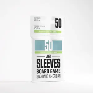 Board game sleeves Gamegenic Just Sleeves 59 x 91 mm, pack of 50, clear
