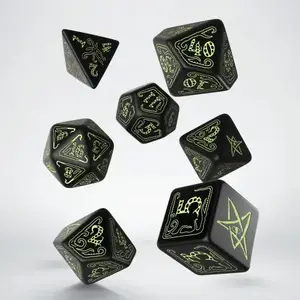 Q-Workshop SCTH19 dice game — plastic tabletop dice set, weight 60 g, for adults and children