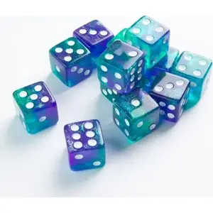 Dice set Gamegenic Galaxy Series D6 16 mm Neptune by Gamegenic