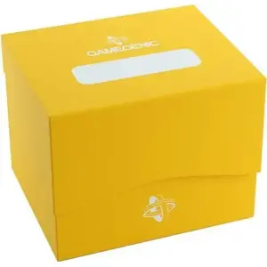 Card Sleeve Box / Side Holder 100+ XL by Gamegenic — Yellow, holds 100+ standard-size sleeves