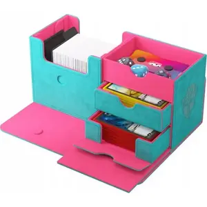 Deck box Gamegenic The Academic 133+ XL (Tolarian) — capacity 133+ cards, teal/pink
