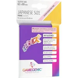 Card Sleeves Gamegenic Japanese Size Prime 62×89 mm — 60 pcs, Purple