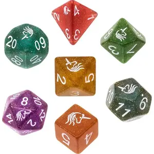 Dice set Rebel Komplet kości REBEL RPG - Jednorożce by Rebel (mpn 108034)