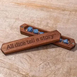 Dice box Q-Workshop Sapelli All: Dice Box — wooden storage for gaming dice