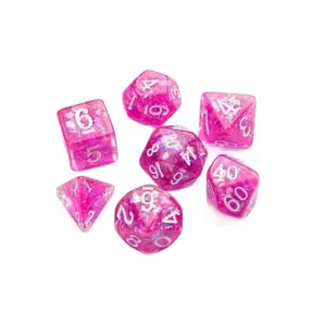 RPG Dice Set Gamegenic Candy-like Series Raspberry – polyhedral tabletop dice set