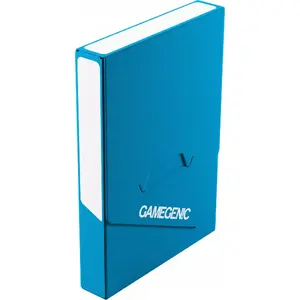 Card storage box Gamegenic Cube Pocket 15+ — Blue, holds 15+ double-sleeved standard trading cards
