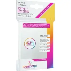 Card Sleeves Rebel Matte Scythe / Lost Cities 72 x 112 mm for Oversized Cards
