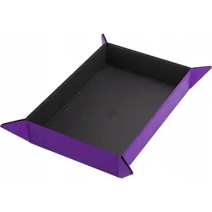 Magnetic Dice Tray Rectangular by Gamegenic — Black/Purple